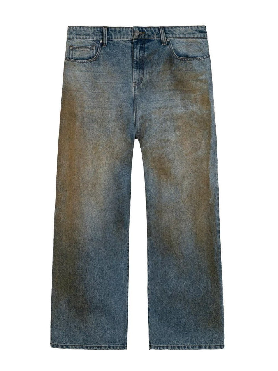 【BASKETCASE】LAX BAGGY DENIM, mud wash