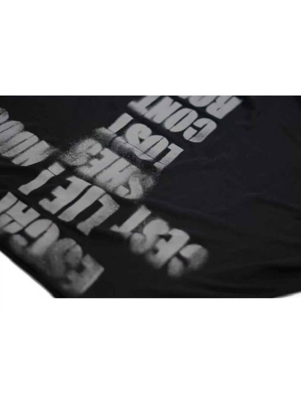 【Cest Nous】Doodle-printed batwing sleeve top / 【セヌー】オフショルダープリント長袖トップス