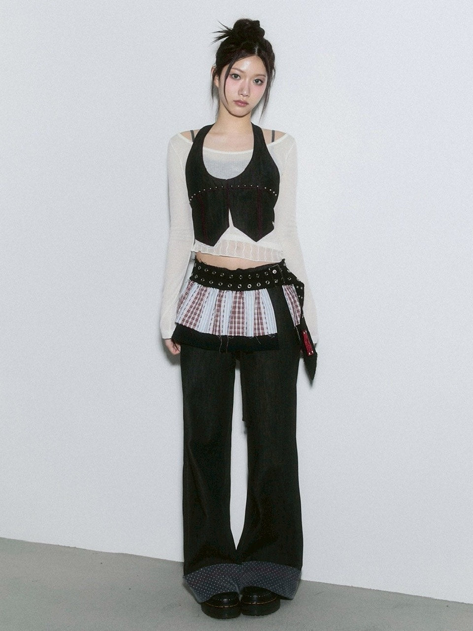 【CHERRYQUIRI】pleats layered belt / 【チェリーキュリー】プリーツレイヤードベルト