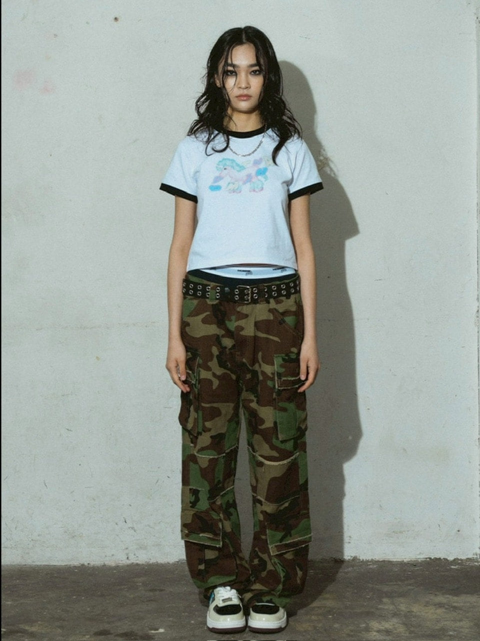 【DOMINANT】Unicorn Ringer Crop T-Shirt