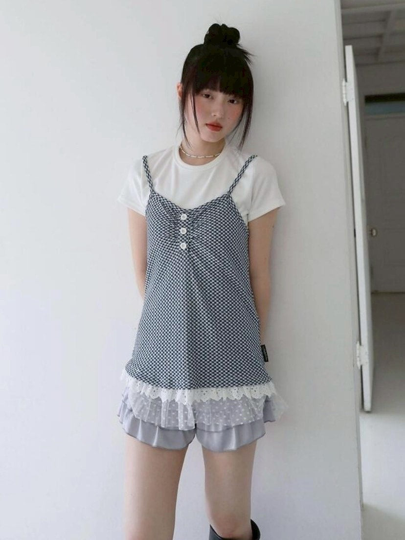 【Uglyshadow】SATIN RUFFLE PANTS