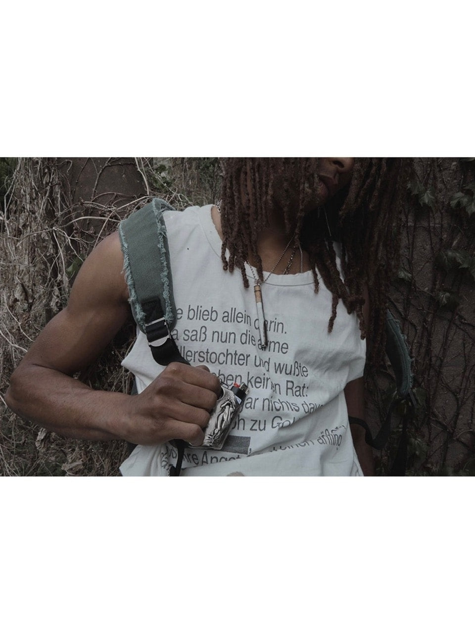 【SUNDAY OFF CLUB】Single Cigarette Holder Necklace Antique