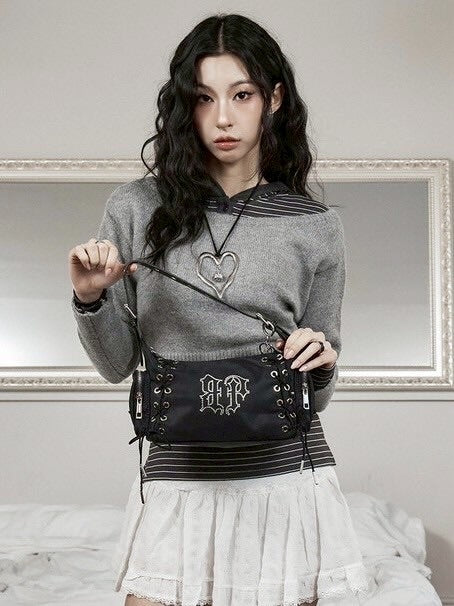 【BLACK PURPLE】Glow Corset Bag