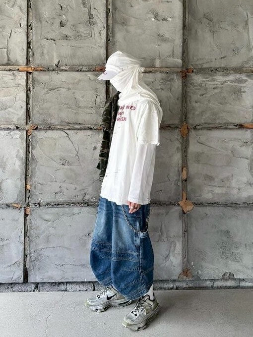 【roaringrad】CARPENTER BERMUDA DENIM PANTS