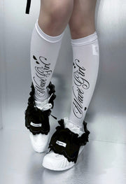 受注制【nmtc +】lettering socks (2color)