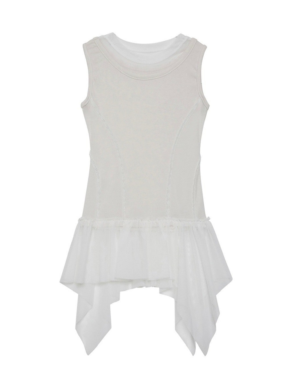 【FLAREUP】Layered Lace Frill Sleeveless