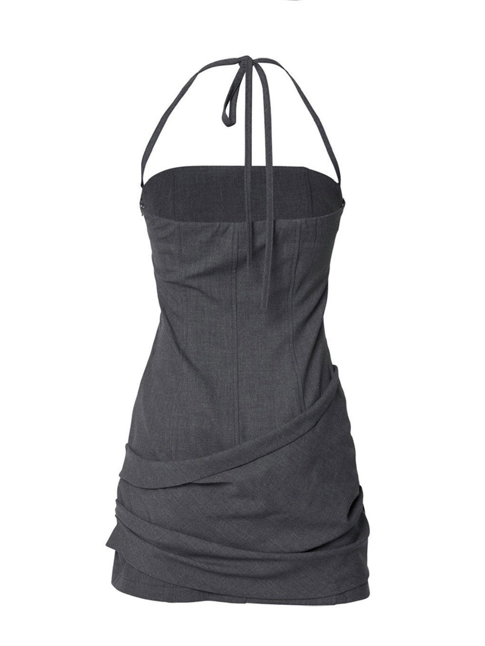 【FLAREUP】Asymmetrical Draped Dress