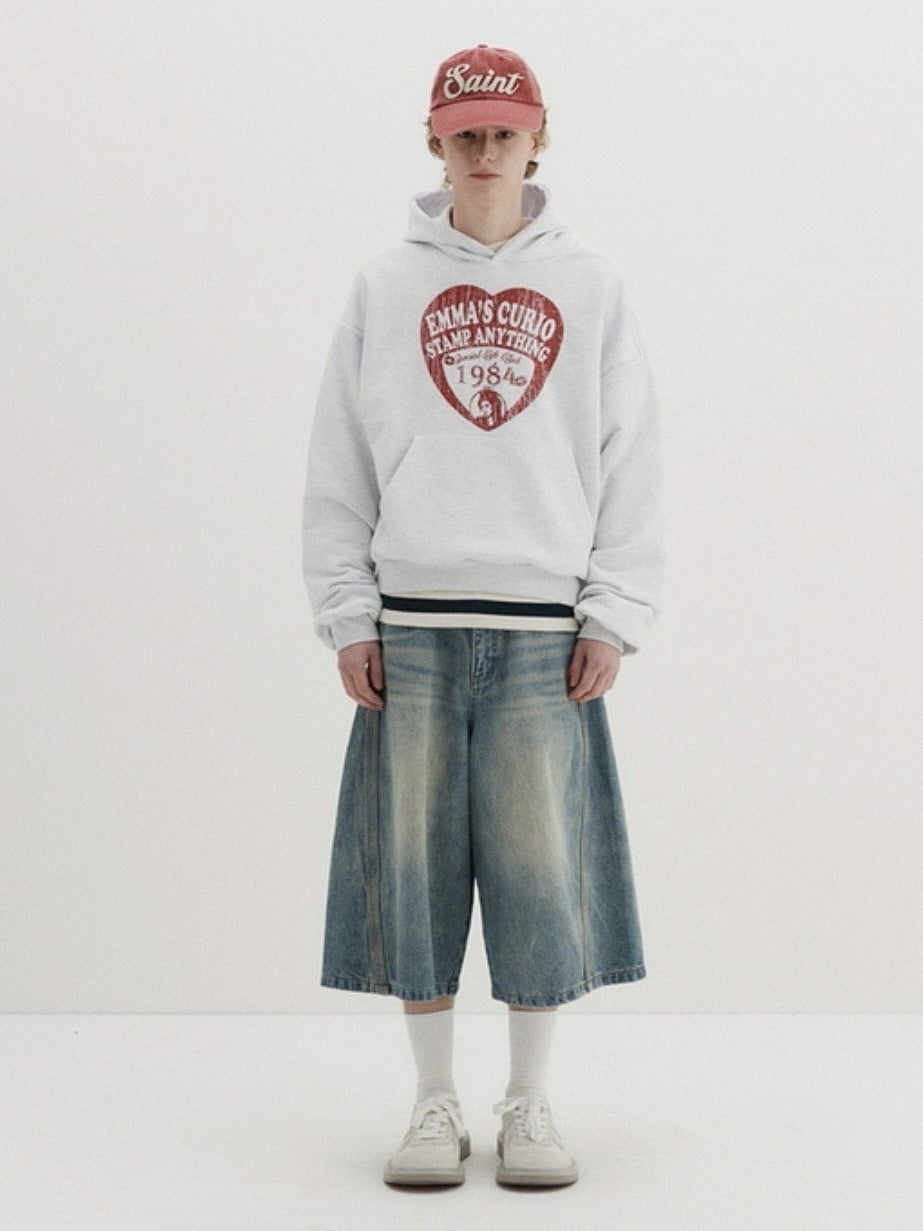 【DNSR】Curved Bermuda Denim Shorts