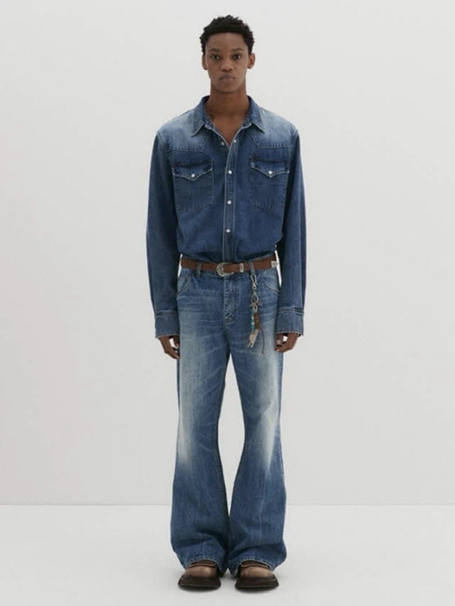 【DNSR】Western Flare Denim Pants