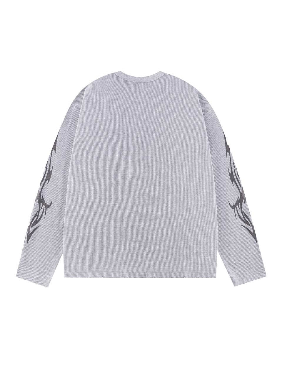 【SUPPLIER】Tribal Fire Pattern Thermal Long Sleeve