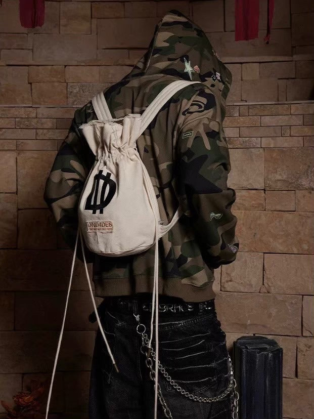 SDM,MSDなど1/4サイズ　洋服+リュック+刀 DND4DES】DND LOGO DRAWSTRING BUCKET BACKPACK – PRESSING WEB SHOP