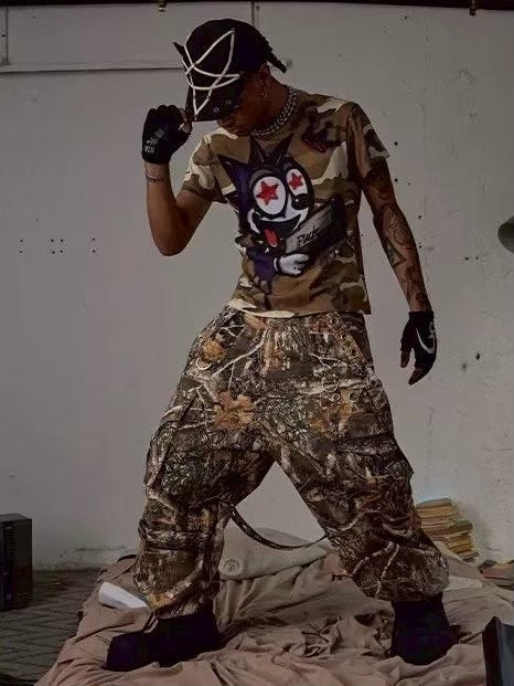 【DND4DES】BOOM! FELIX CAMO GRAFFITI TIGHT T-SHIRT