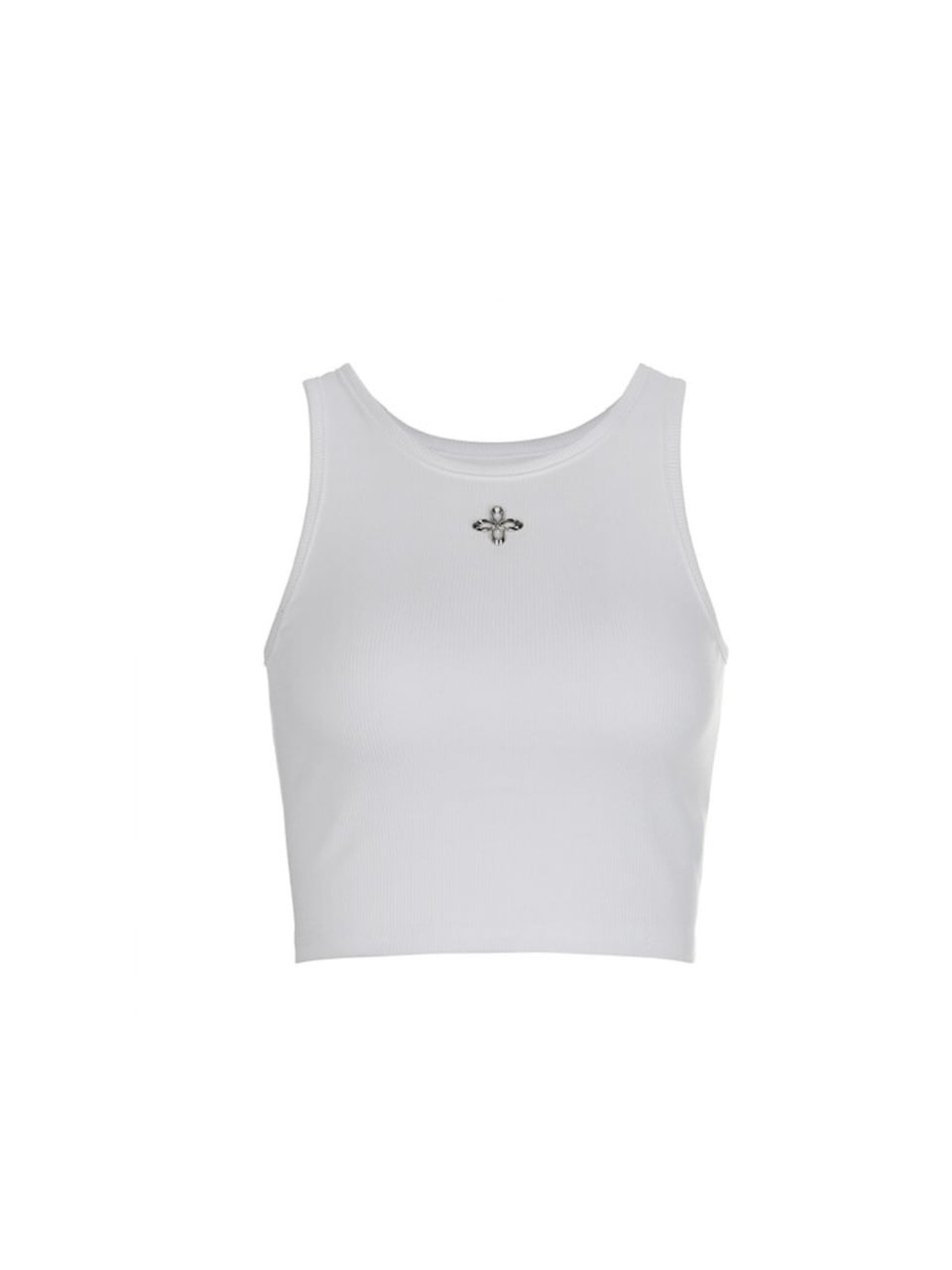【SURGERY】metal clover logo crop sleeveless / 【サージェリー】メタルクローバーロゴクロップタンクトップ