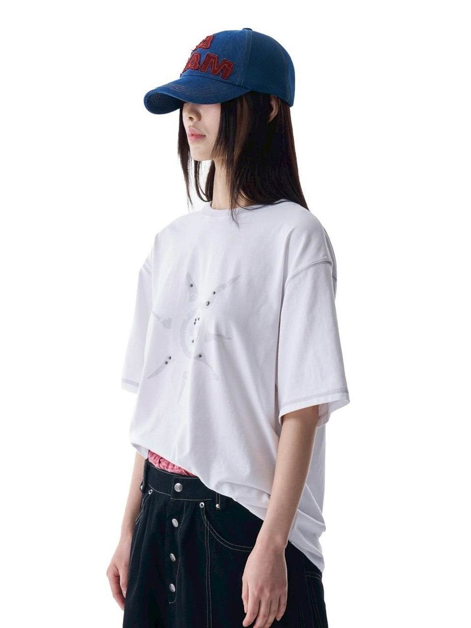 【AAKAM】Studded Sun Half Top