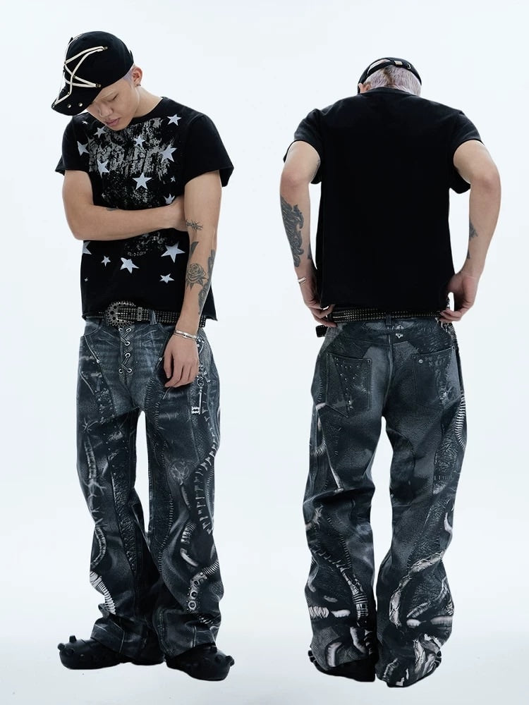 【DND4DES】ALIEN VENOM PRINTED PANTS