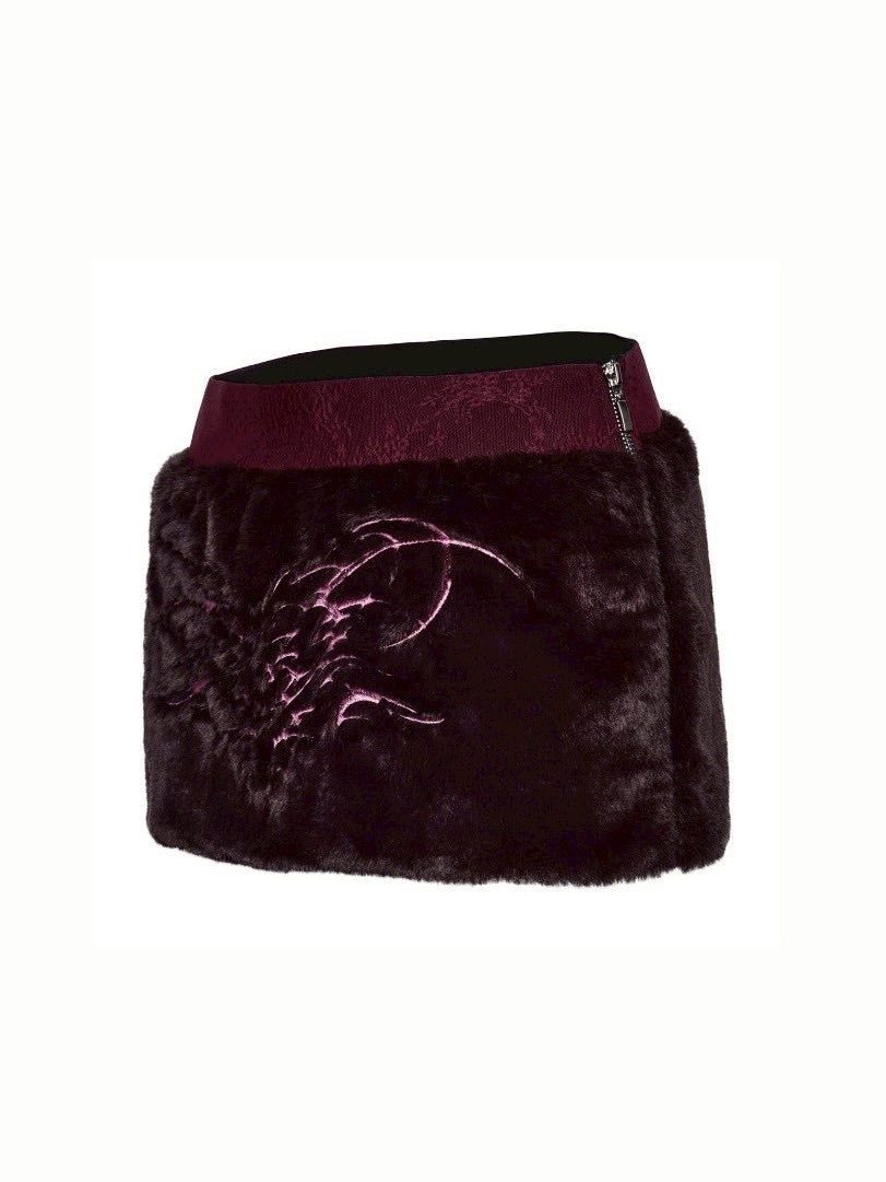 【La Lune】BLOOD MOON SKIRT / 【ラリュンヌ】トライバルステッチファーミニタイトスカート