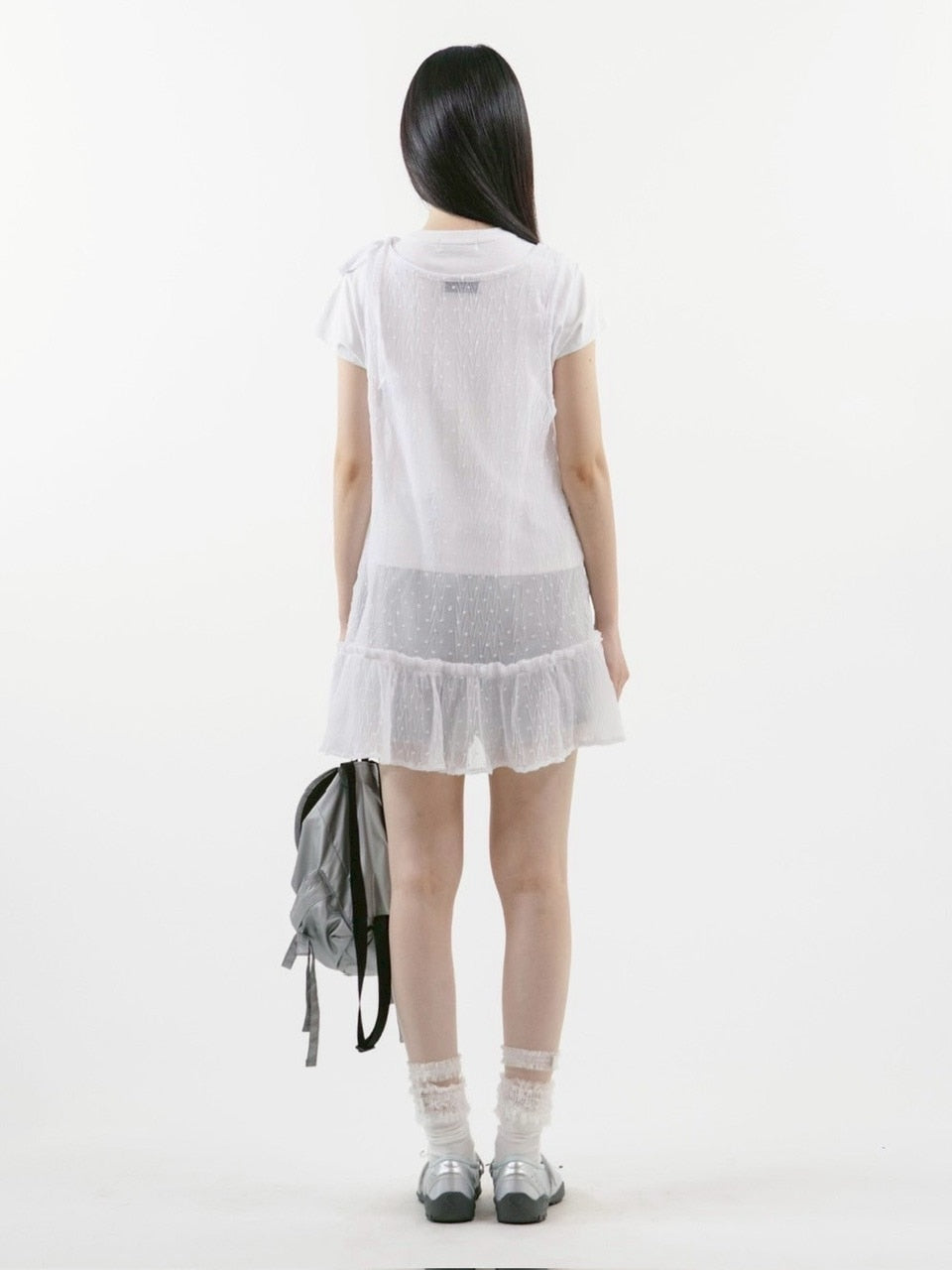 【TUOMIO】FRILL LAYERED DOT DRESS / 【トゥオミオ】フリルレイヤードドットワンピース