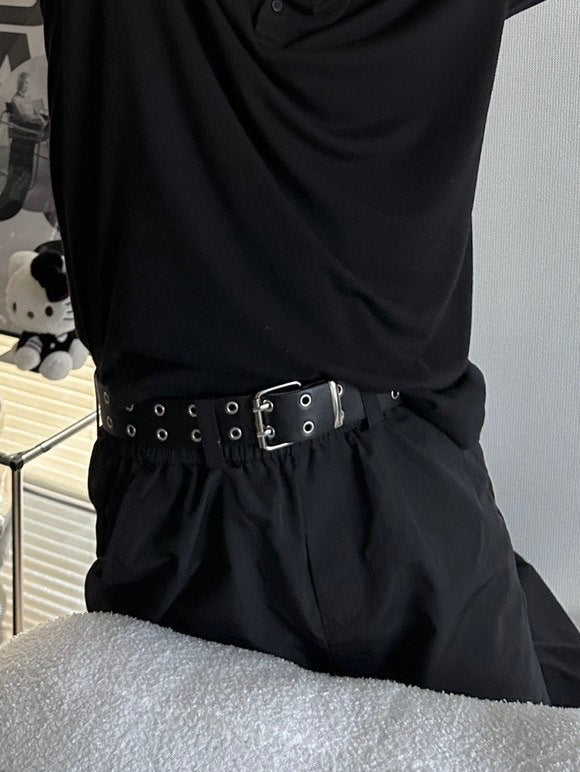 国際配送【LUV CODE】double eyelet belt