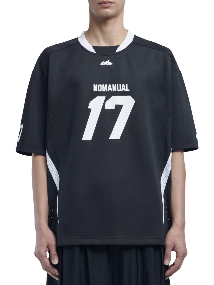 【NOMANUAL】17 MESH BLOCK FOOTBALL JERSEY