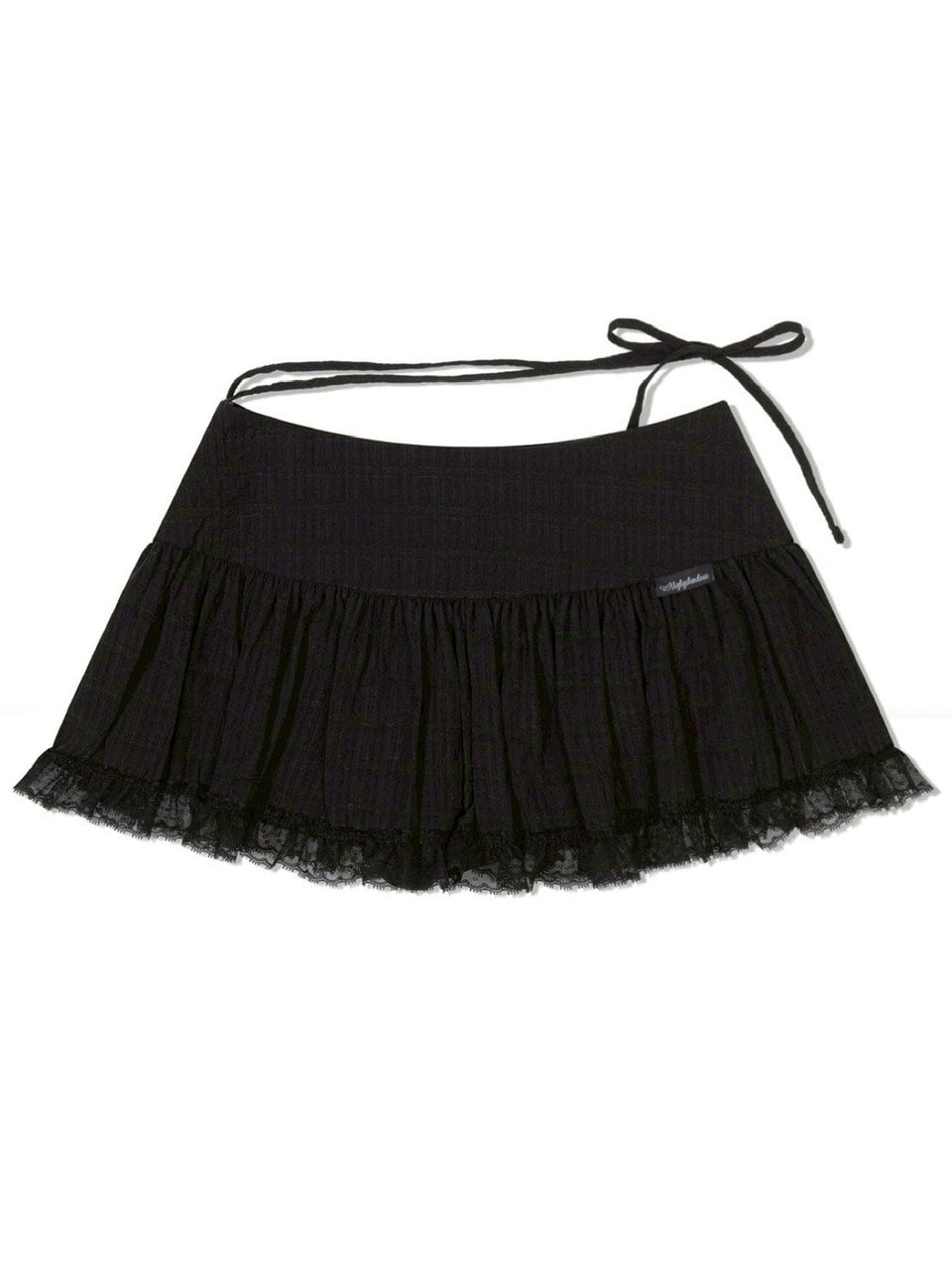 【Uglyshadow】CHECK SHIRRING SKIRT / 【アグリーシャドウ】チェックシャーリングミニスカート