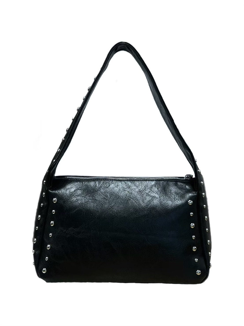 受注制【Chikashitsu +】square studs bag / 【チカシツプラス】スクエアスタッズバッグ (2color)