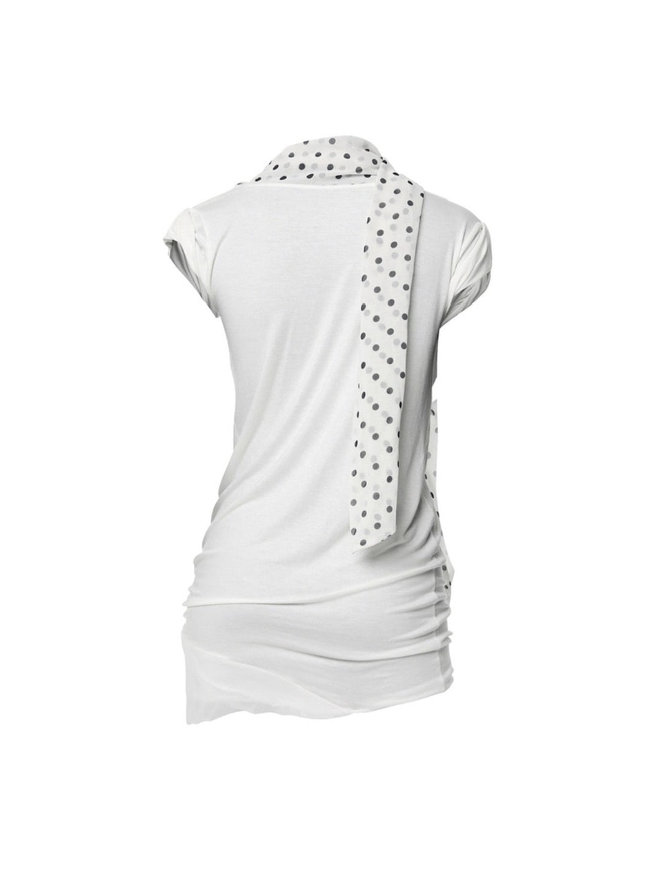 【FLAREUP】Layered Dot Scarf T-Shirt