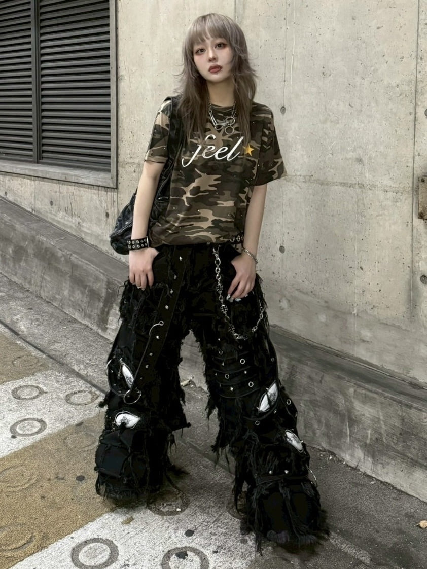 【IFEELLUCKY】Feel twinkle tshirt 1/ 【アイフィールラッキー】フィールトゥインクルロゴ半袖Tシャツ