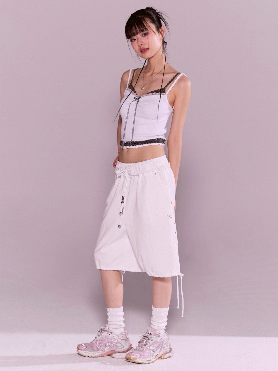 【CHERRYQUIRI】twinkle wrinkle dot sleeveless