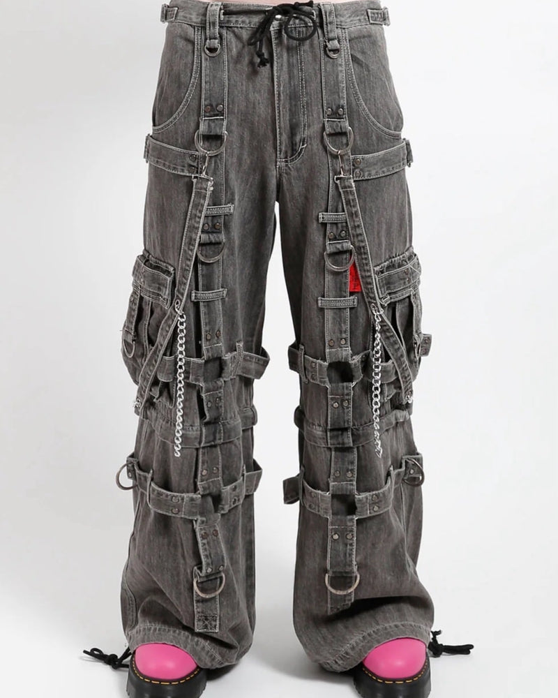 【TRIPP nyc】HARNESS DARKSTREET PANT[JM7142M] / 【トリップ エヌワイシー】ハーネスストラップボンテージポケットデニムワイドパンツ