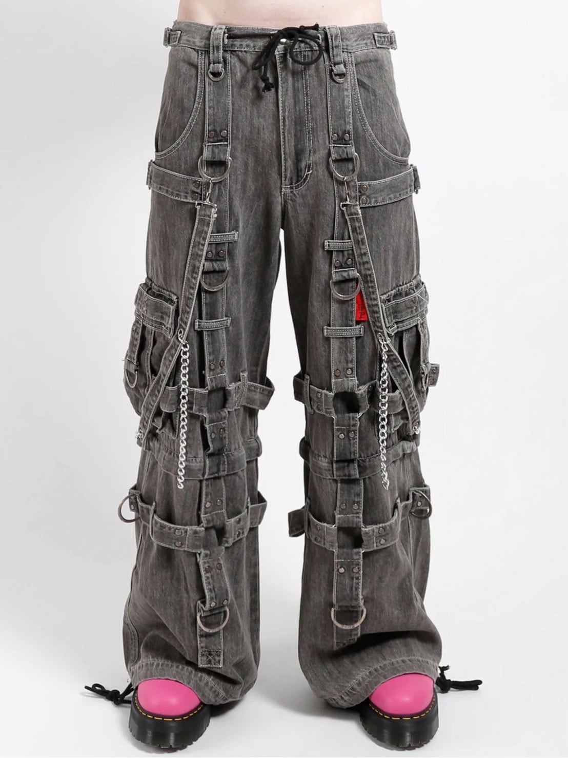 【TRIPP nyc】HARNESS DARKSTREET PANT[JM7142M] / 【トリップ エヌワイシー】ハーネスストラップボンテージポケットデニムワイドパンツ