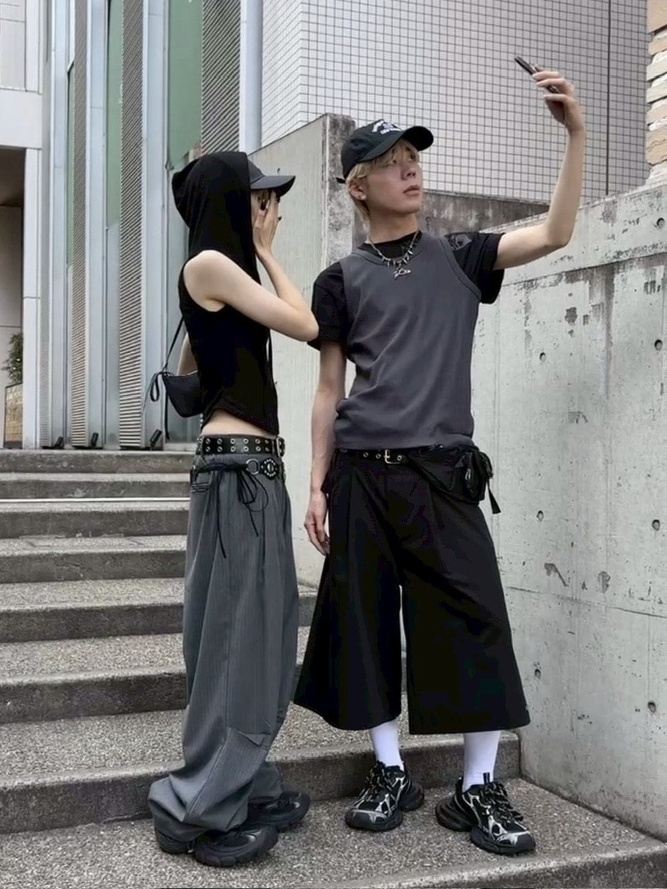 受注制【nmtc +】hooded sleeveless top 2 / 【エヌエムティーシープラス】フードタンクトップ (4color)