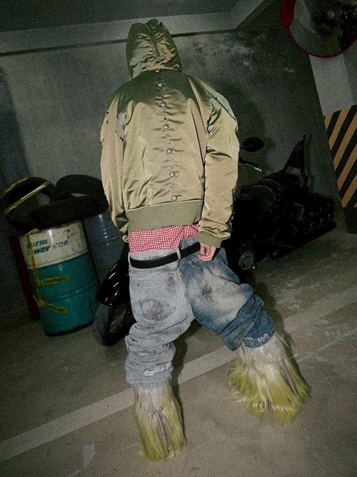 【Fourth3ex】Rivet Fox Double-Sided Nylon Hood / 【フォースセックス】リベットエコファーナイロンブルゾン