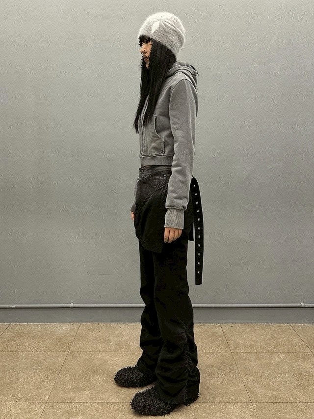 【BLR BLUER】Snowflakes Logo Angora Beanie