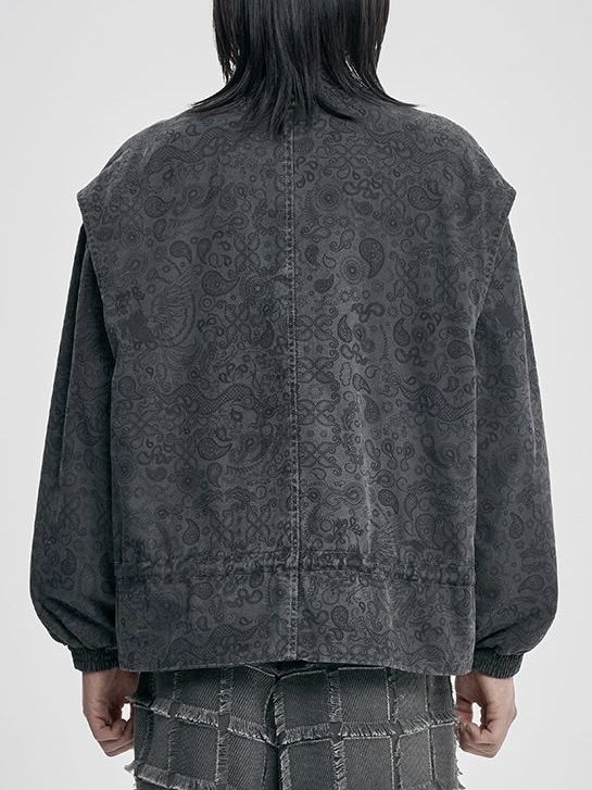 【AJOBYAJO】Vintage Washed Paisley String Jacket / 【アジョバイアジョ】ヴィンテージウォッシュドペイズリーストリングジャケット