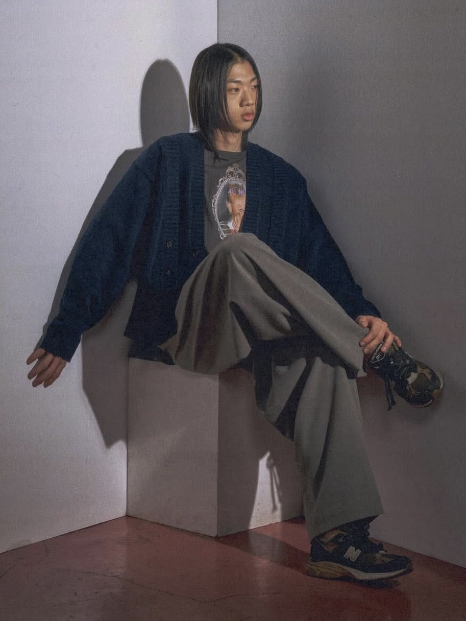 【AJOBYAJO】Double Layered Cardigan / 【アジョバイアジョ】ダブルレイヤードカーディガン