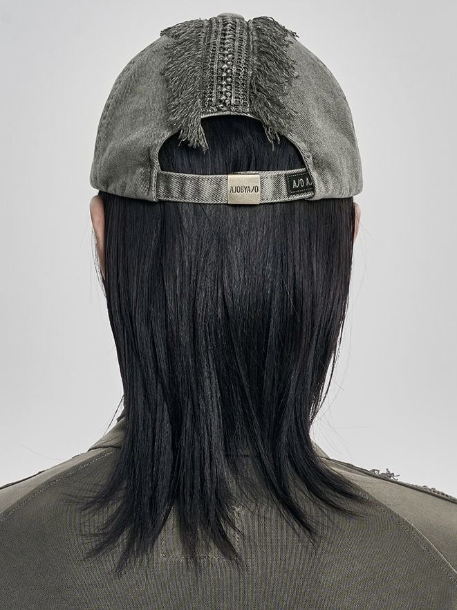 【AJOBYAJO】Lace Trimming Washed Cap / 【アジョバイアジョ】レーストリミングウォッシュドキャップ