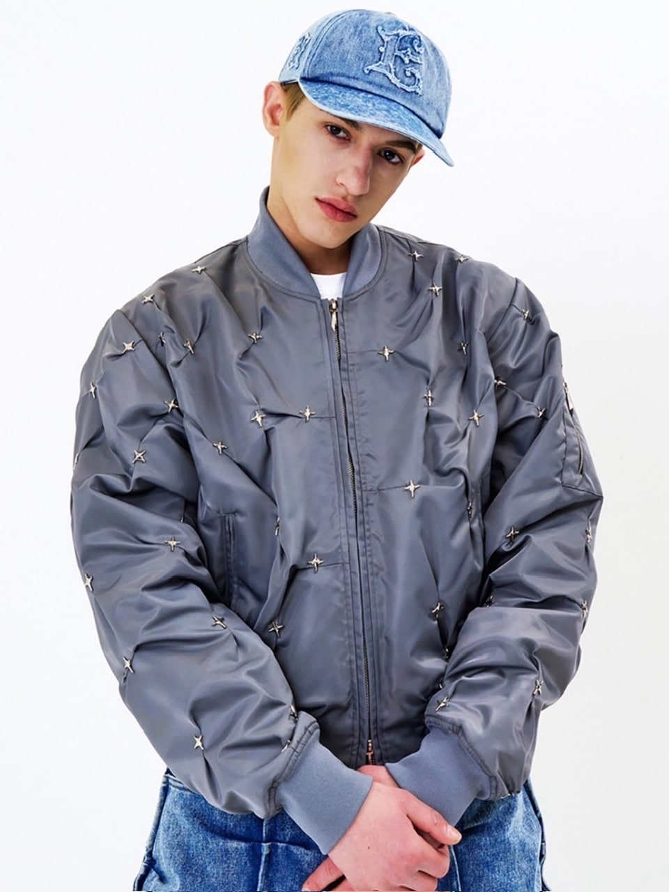 【E RIN AI E】STARRY NIGHT MA-1 JACKET