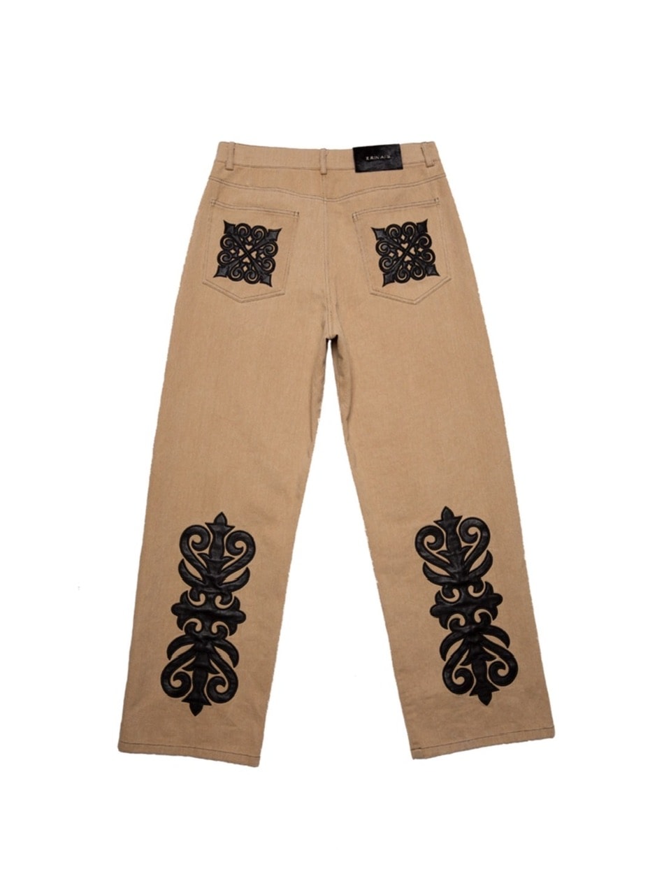 【E RIN AI E】DARK TRIBAL PARTY DENIM PANTS