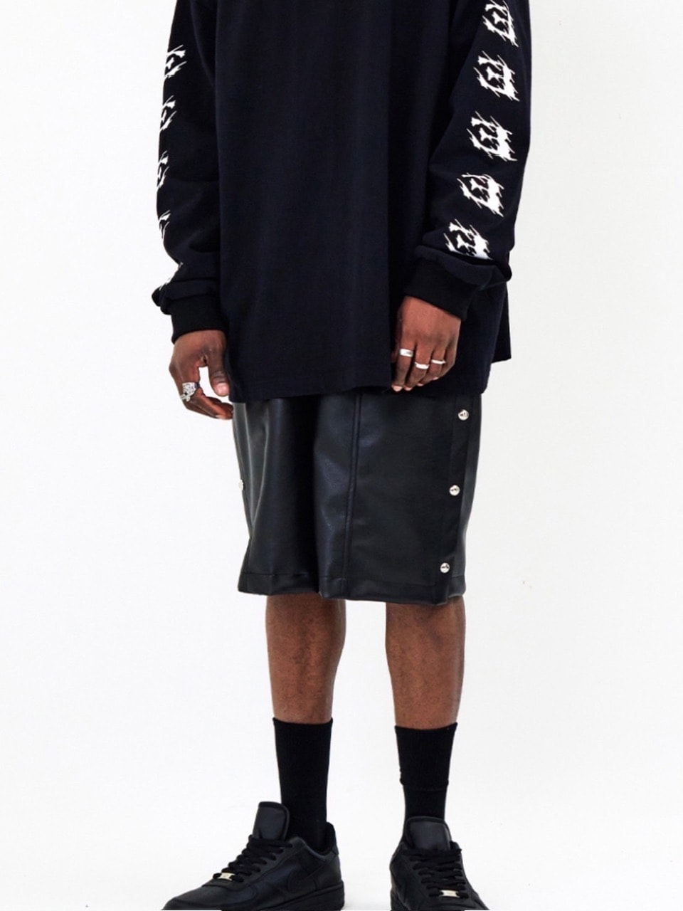 【E RIN AI E】NOUVEAU SNAP BERMUDA PANTS