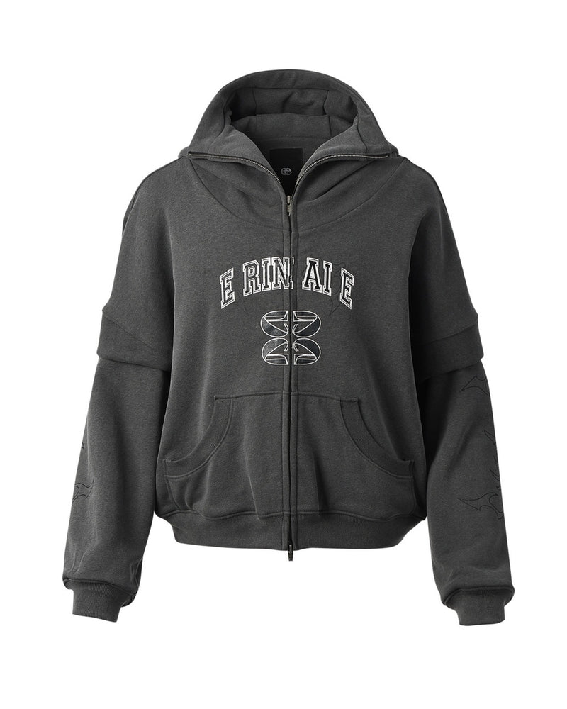 【E RIN AI E】STACK E HOODIE ZIP UP