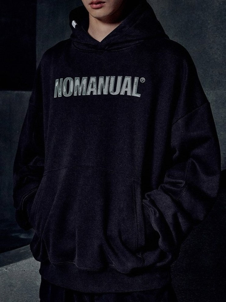 【NOMANUAL】STAMPED LOGO HOODIE