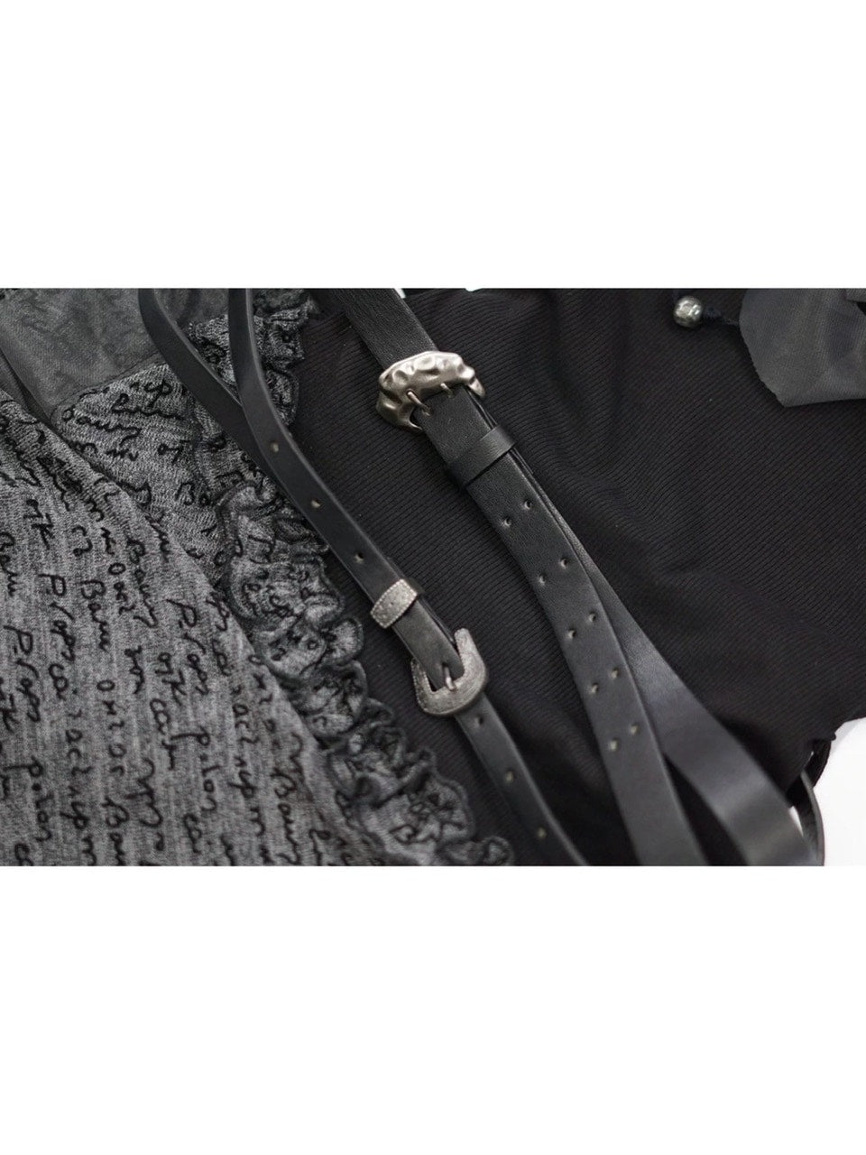 【Cest Nous】Belted Slip Dress / 【セヌー】ベルトフリルキャミワンピース