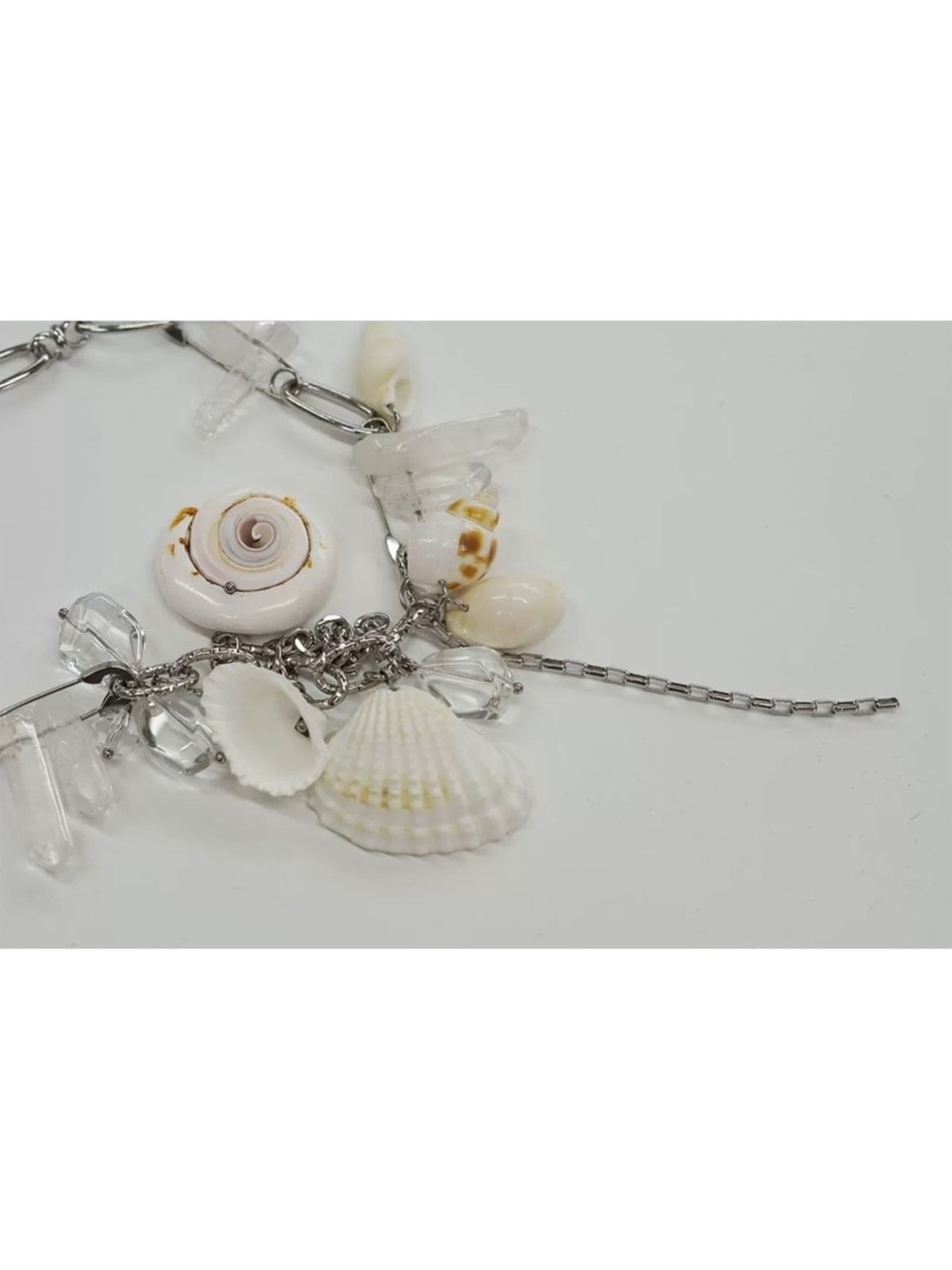 【Cest Nous】Crystal Shell Pendant Necklace / 【セヌー】クリスタルシェルネックレス