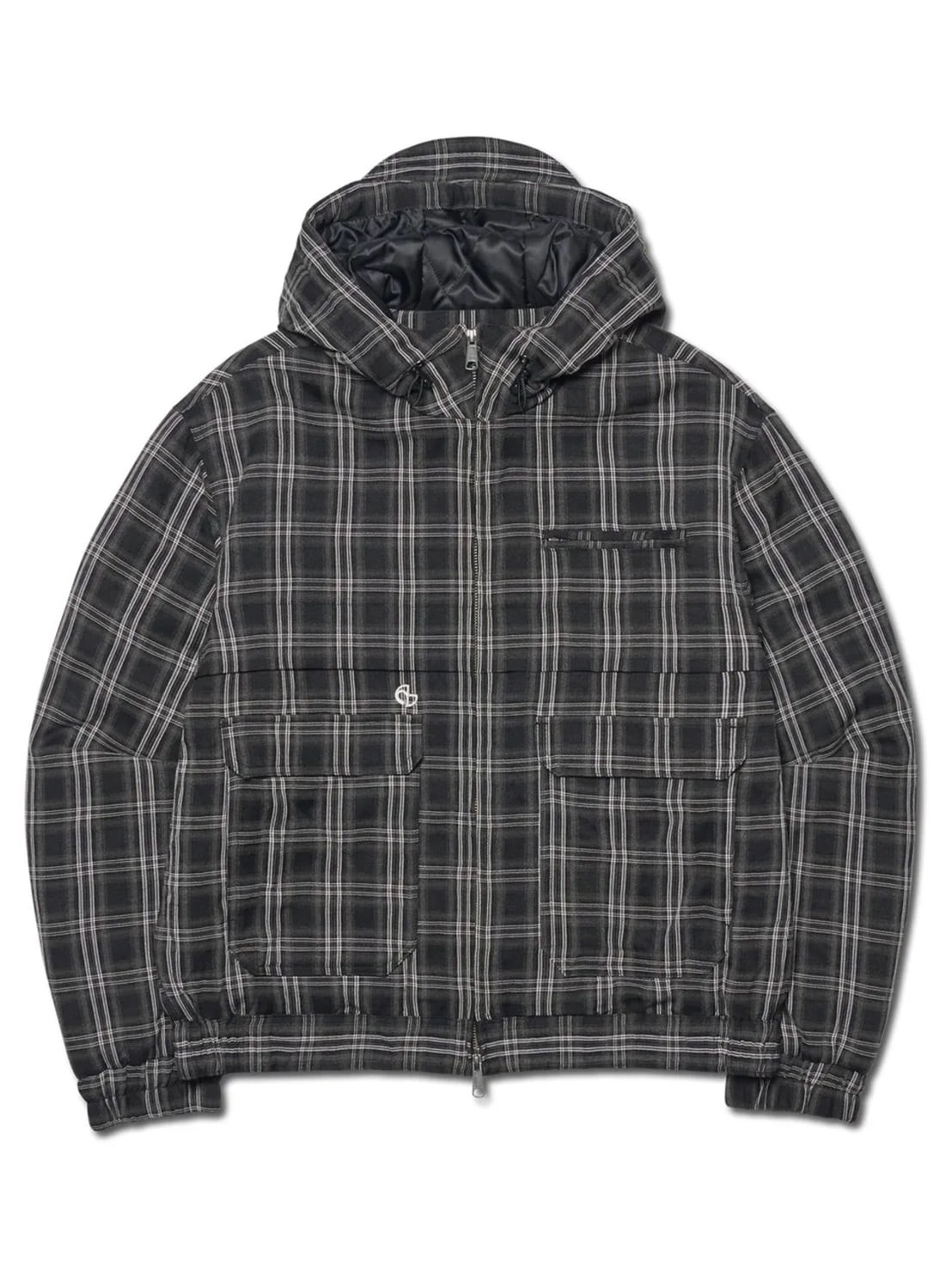 【NOMANUAL】CHECK HOODED JACKET