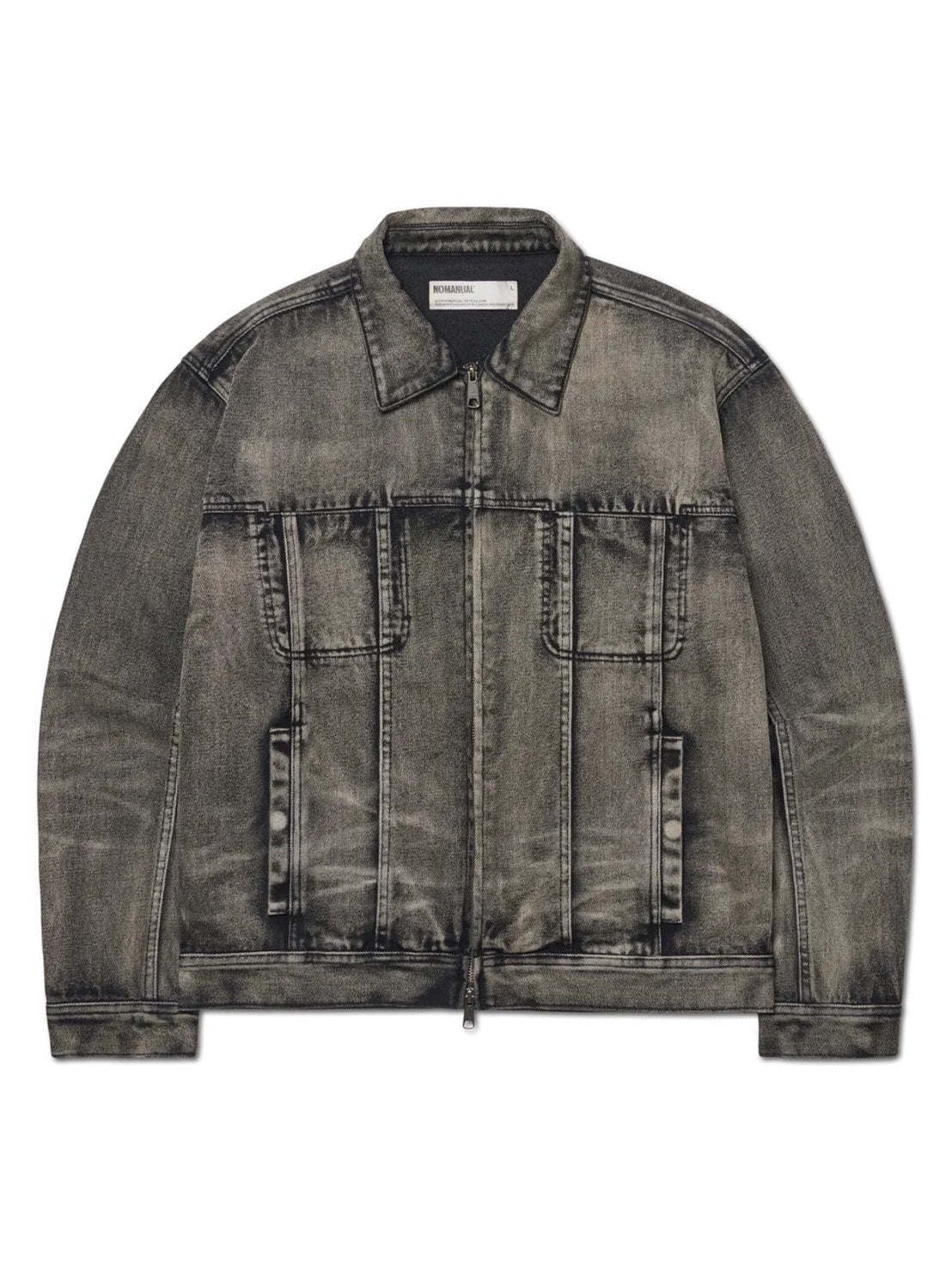 【NOMANUAL】WASHED DENIM TRUCKER JACKET