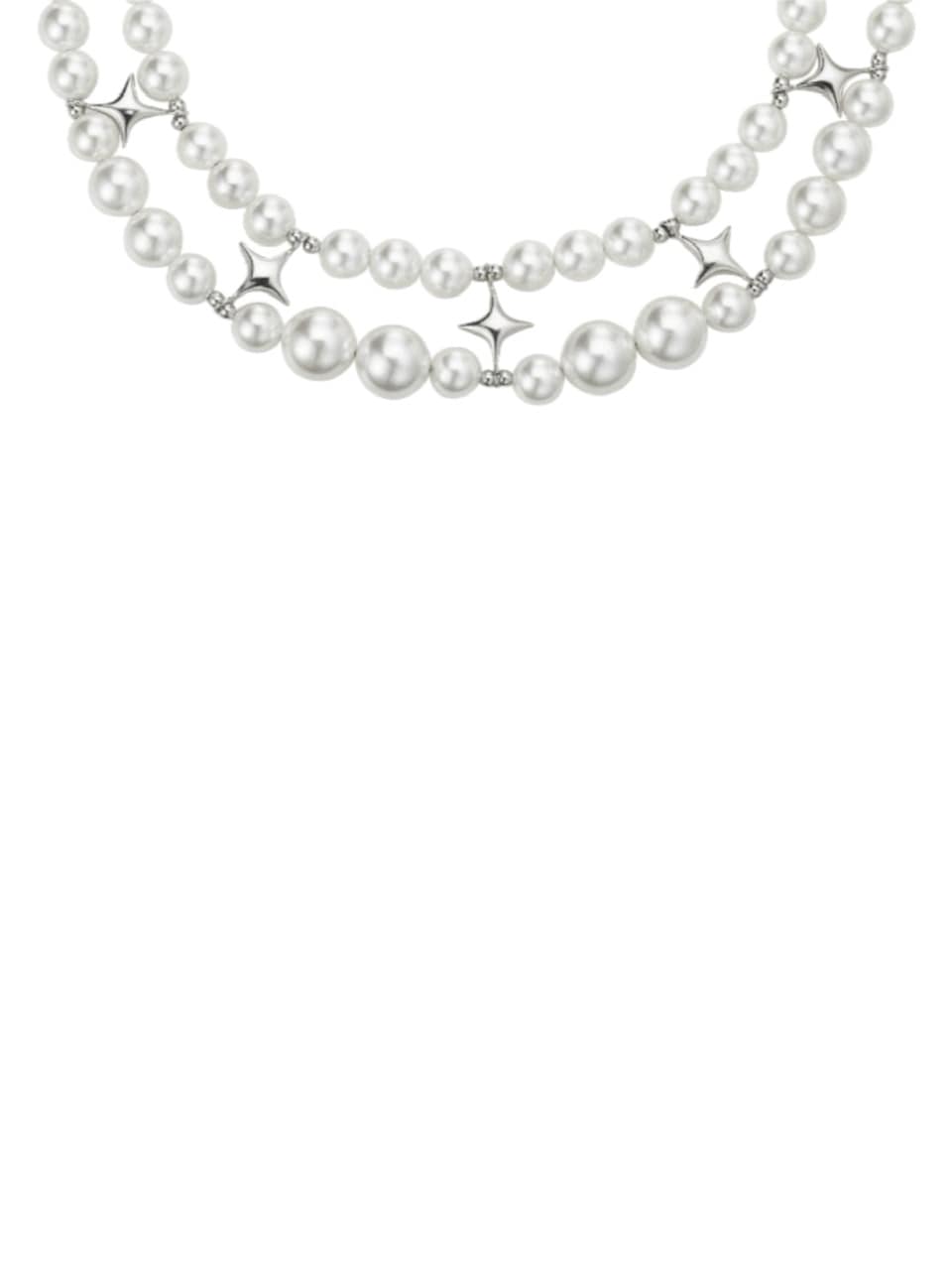 【PEG LEG】little Pearl star Bridge 2necklace