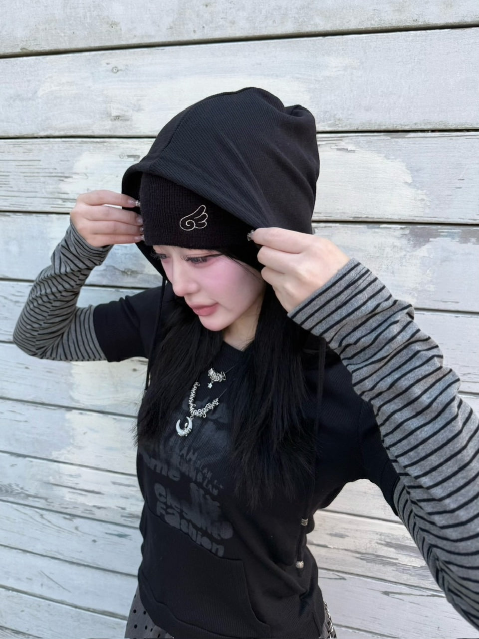 受注制【nmtc +】feather beanie / 【エヌエムティーシープラス】羽ビーニー (3color)