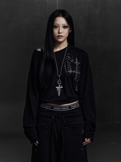 Rosen Kreuz】CURVE-ARM CROSS LONG SLEEVE – PRESSING WEB SHOP