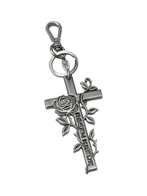 Rosen Kreuz】ETERNAL ROSE CROSS NECKLACE – PRESSING WEB SHOP