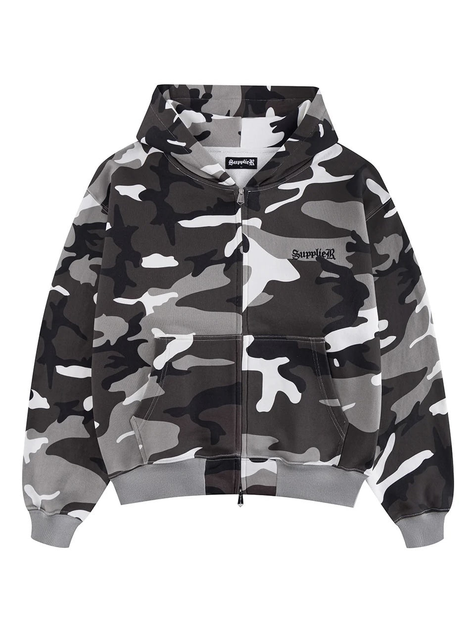 【SUPPLIER】Cross Zip Hoodie (New Silhouette) / 【サプライヤー】クロスロゴジップアップパーカー